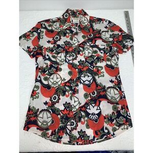 Vintage Romeo Gigli Mens Shirt Button Up Shirt Size M 50 Cotton Italy Retro